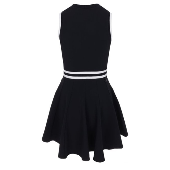 WAAC Win At All Costs! NWT Golf Soft Shell 1/2 Zip Dress M Black White Deadstock - Picture 4 of 16